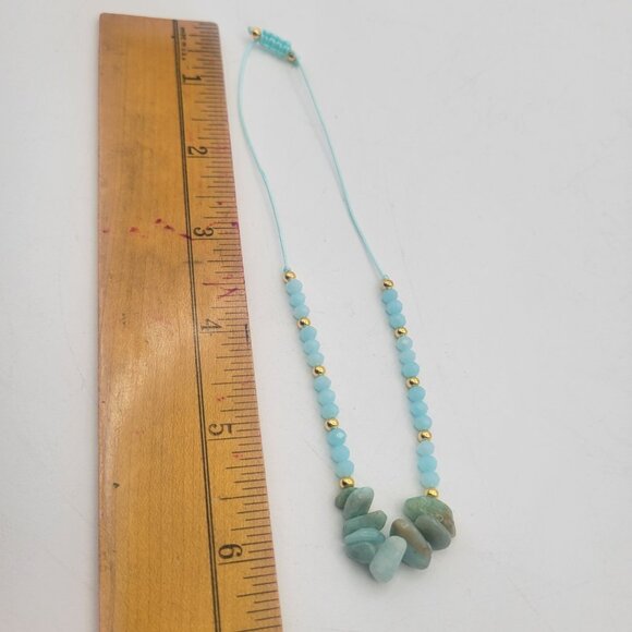 Aventurine Chip Bead Handmade Artisan Beaded Bracelets Lot of 2 Adjustable - Picture 3 of 10